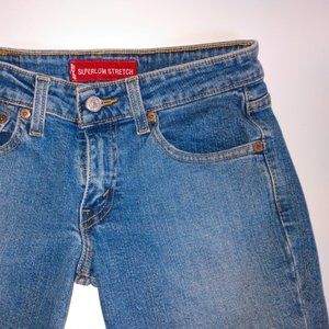 LEVI'S 518 Superlow Stretch Boot Cut Jeans Size 1